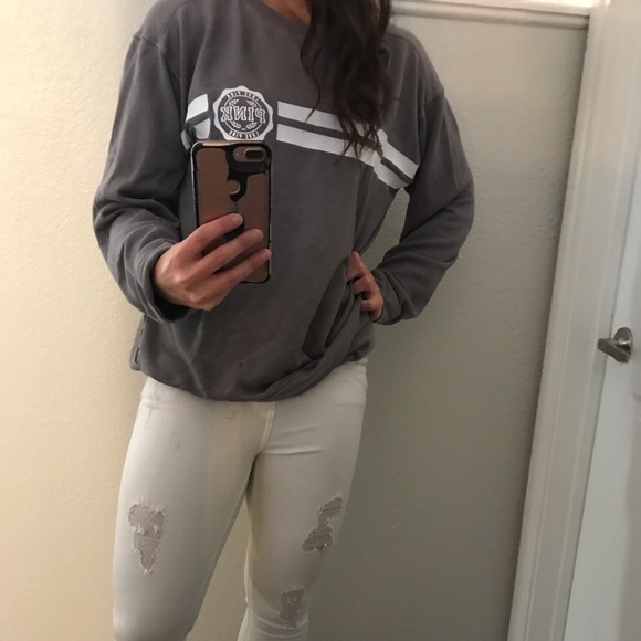 Gray pink hoodie - Picture 2 of 3